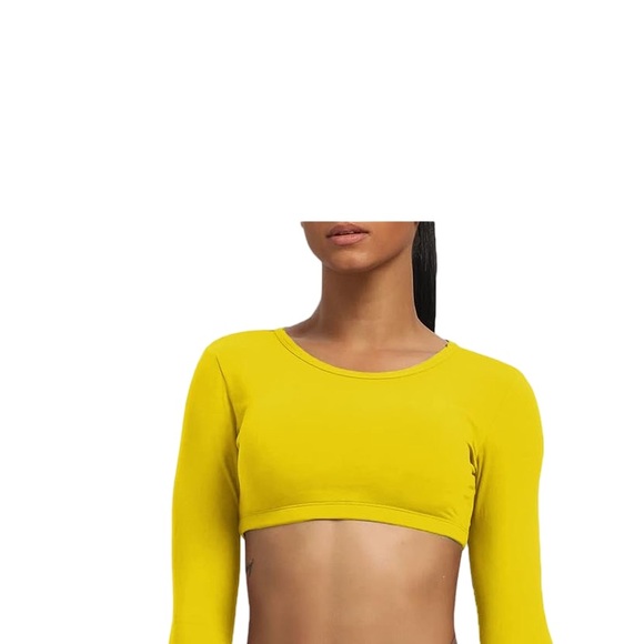 Aoxjox Long Sleeve Backless Crop Top - Picture 2 of 4
